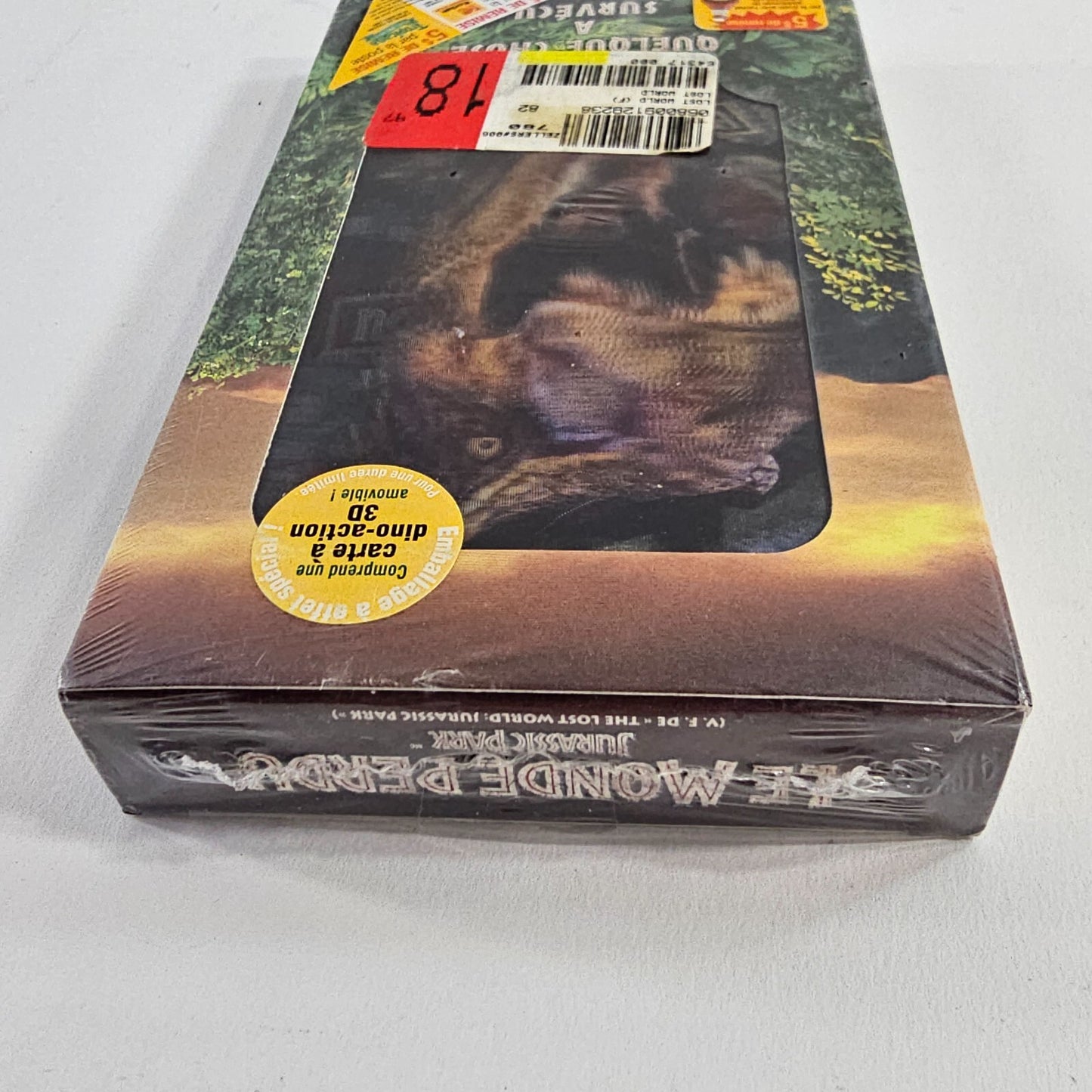 Le Monde Perdu: Jurassic Park (VHS, 1997) Lenticular Cover - New, Sealed