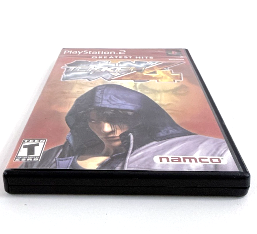 Tekken 4 (Sony PlayStation 2, 2002) Game Case Manual Registration Card - Tested