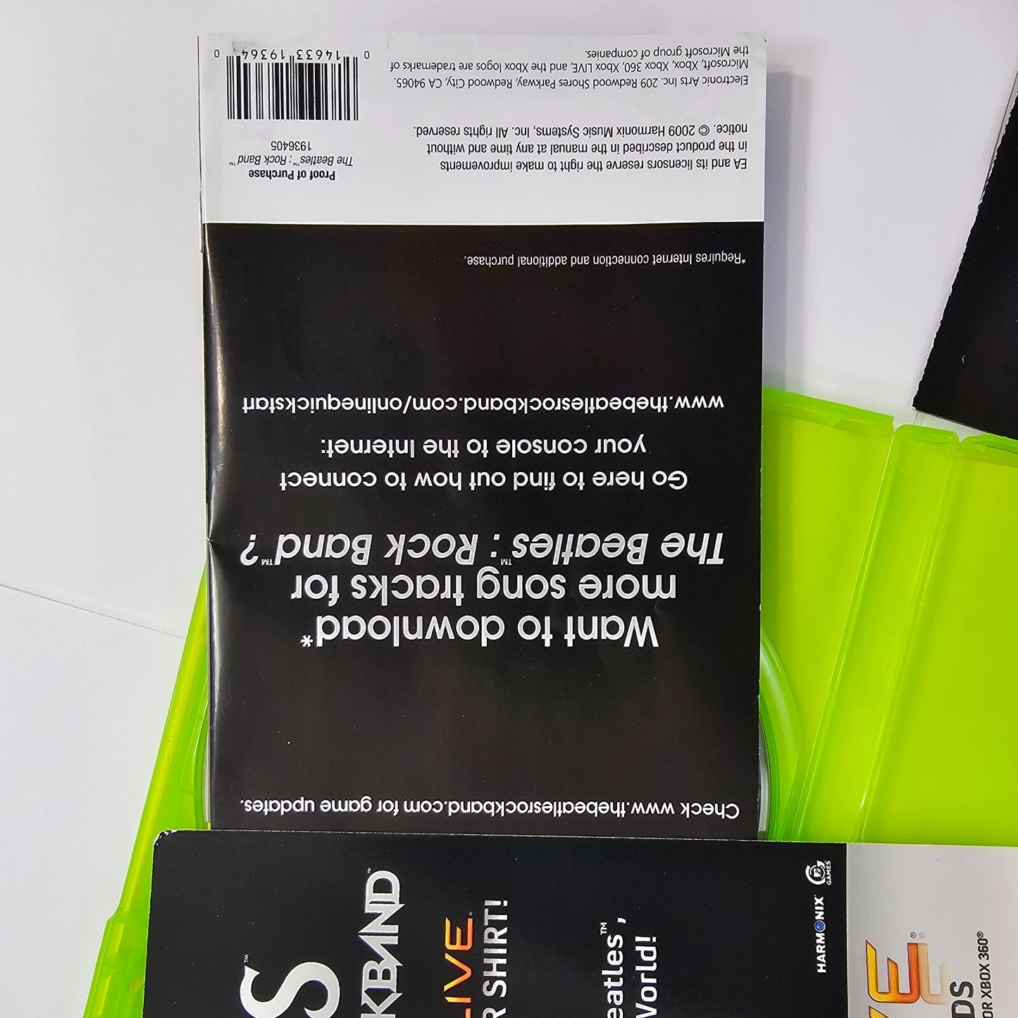 Beatles: Rock Band (Microsoft Xbox 360, 2009) Game Case Manual Insert - Tested