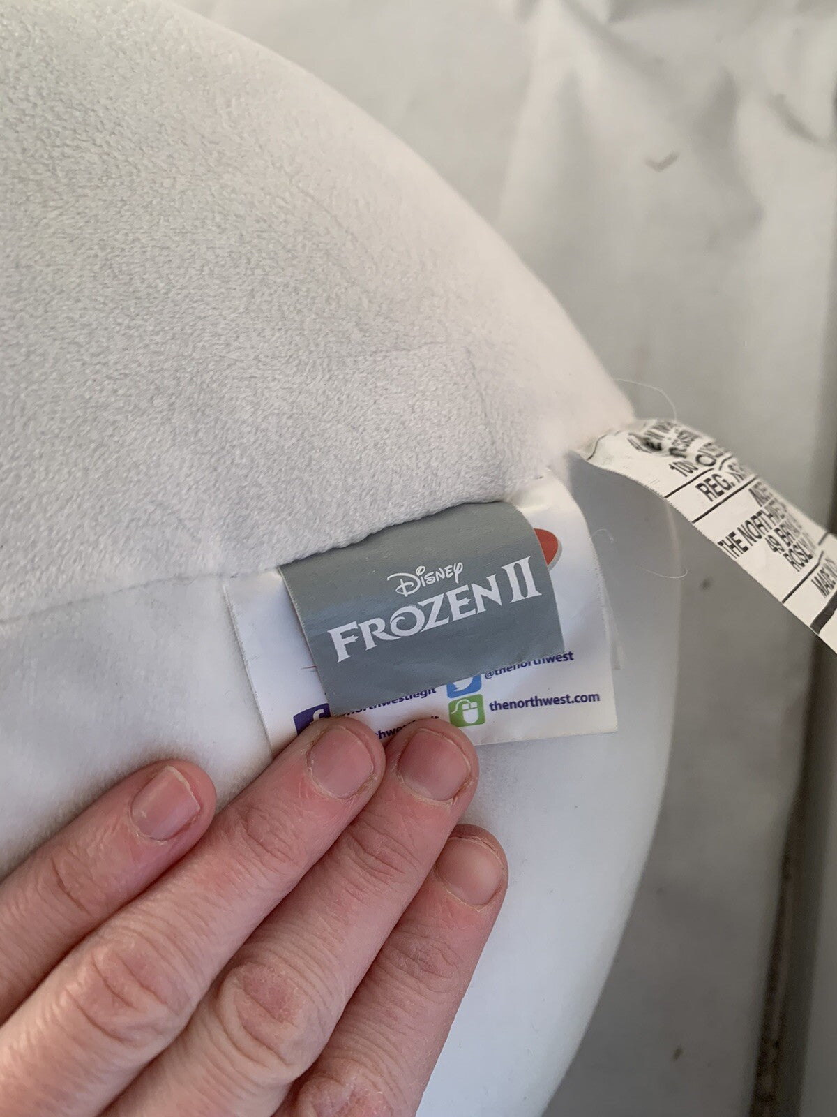 Disney Frozen 2 11" Olaf Revival Cloud Pillow- Good Condition