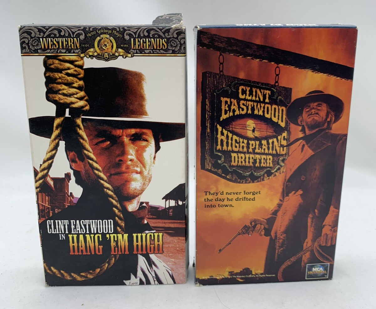 Hang Em High (VHS Bundle) High Plains Drifter - Clint Eastwood