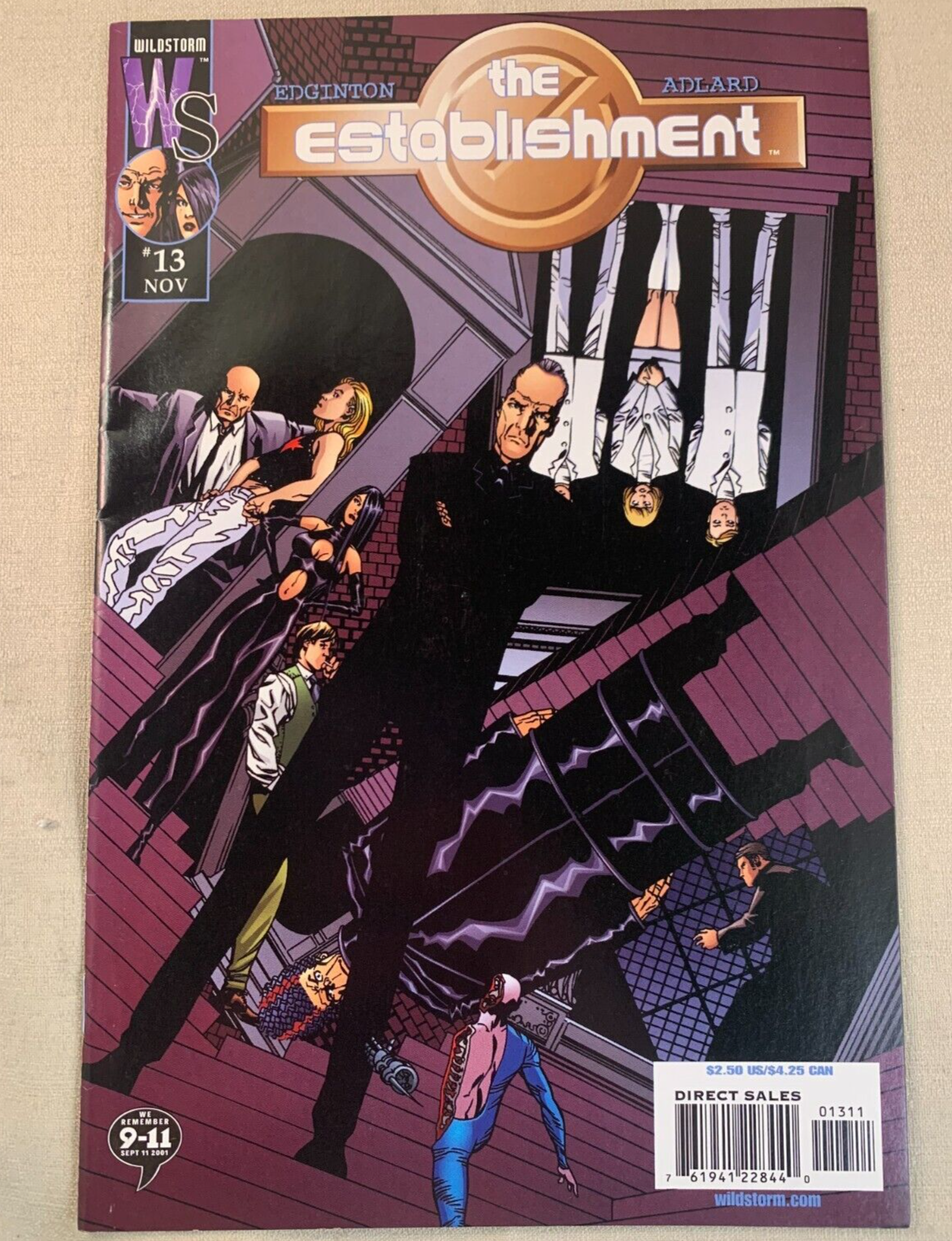 The Establishment #2, 4, 7, 13 2002 Wildstorm Comic bundle - Charlie Adlard