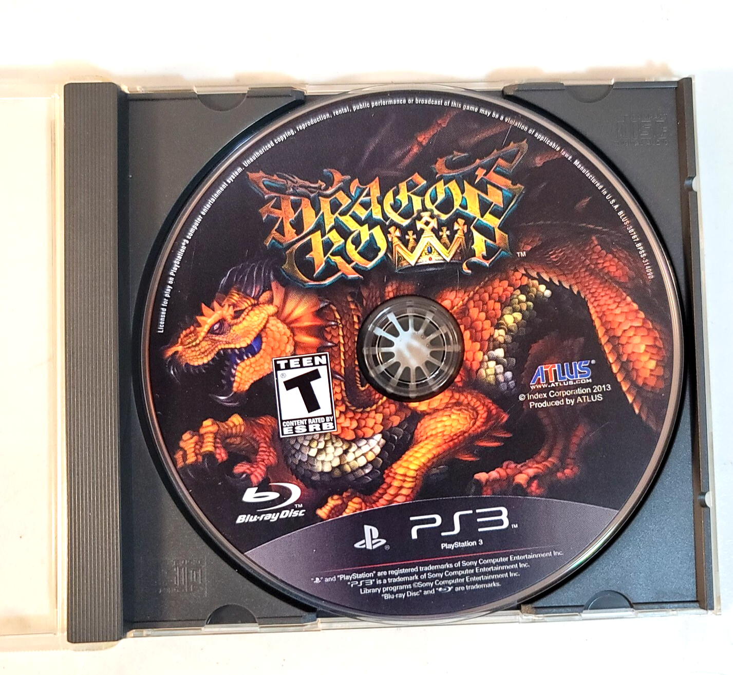 Dragon's Crown (Sony PlayStation 3, 2013) Disc Only - Tested