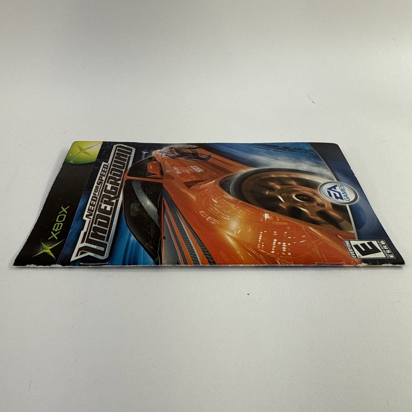 Need for Speed: Underground (Microsoft Xbox, 2003) Game Case Manual Registration