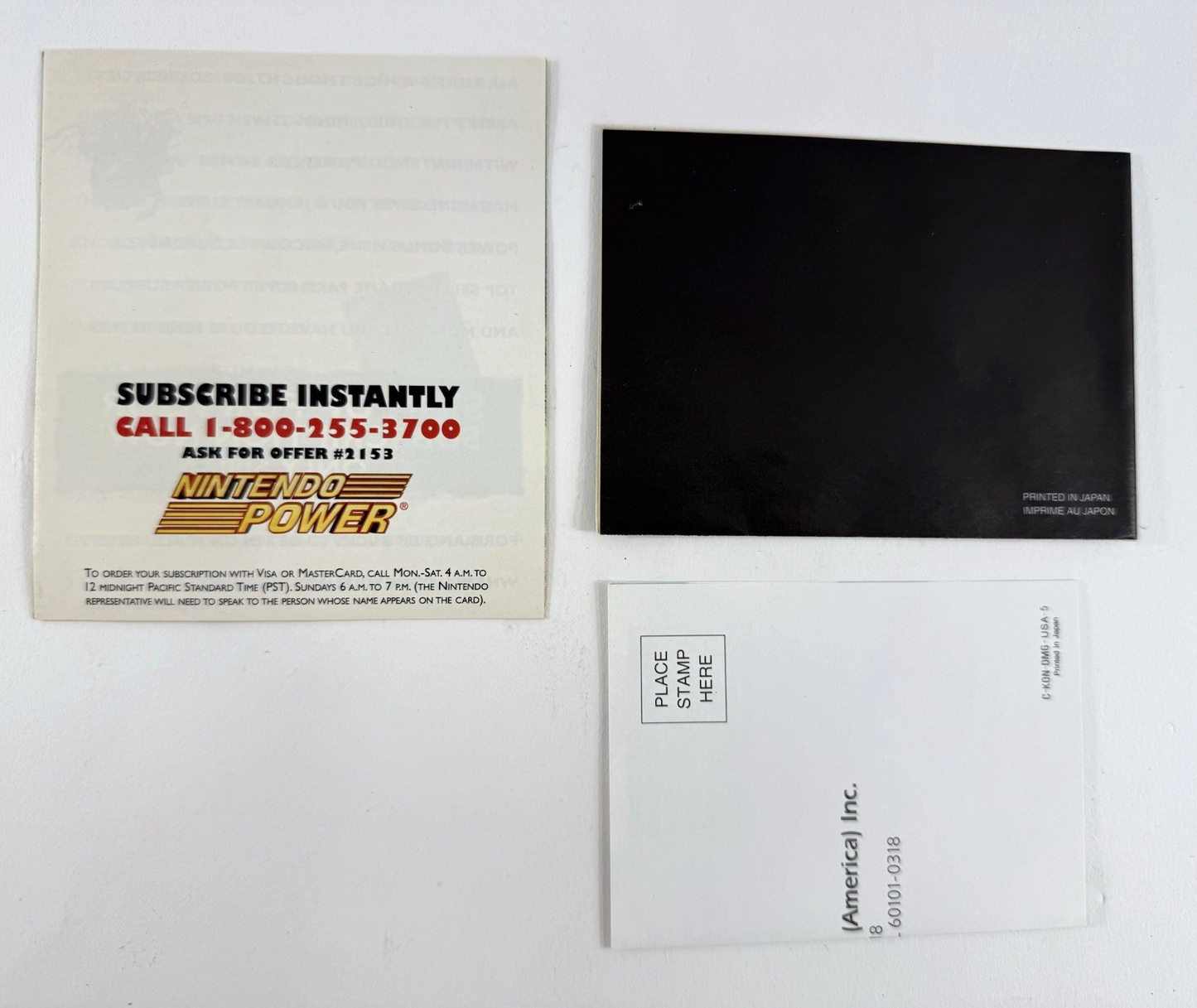 Blades of Steel (Nintendo GameBoy, 1991) Game Box Manual Inserts Registration