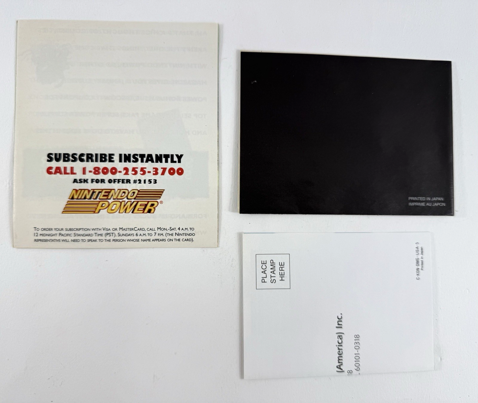 Blades of Steel (Nintendo GameBoy, 1991) Game Box Manual Inserts Registration