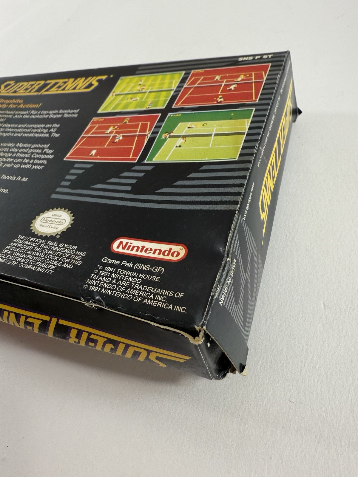 Super Tennis (Super Nintendo SNES, 1991) Game Box Manual Inserts - Tested