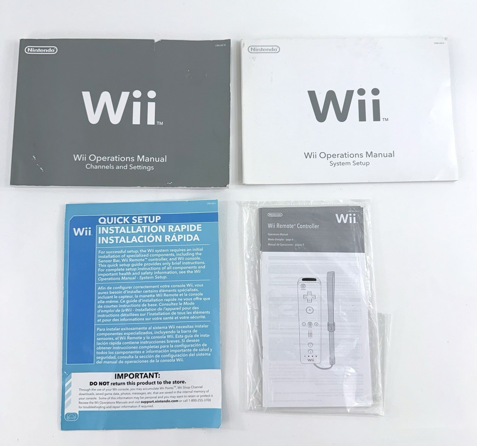 Nintendo Wii RVL-001 GameCube Compatible Console, Accessories, Game - Tested