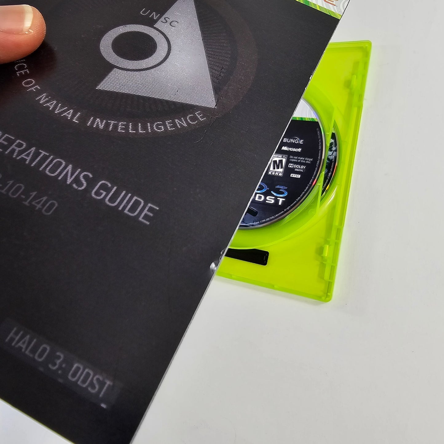 Halo 3: ODST (Microsoft Xbox 360, 2009) Game Discs Case Manual Insert - Tested