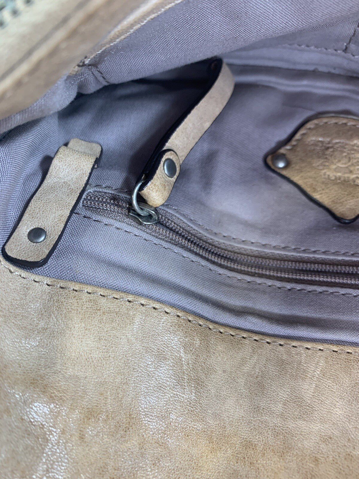 Juicy Couture Genuine Leather Tan Brown Clutch RN52002/CA16396