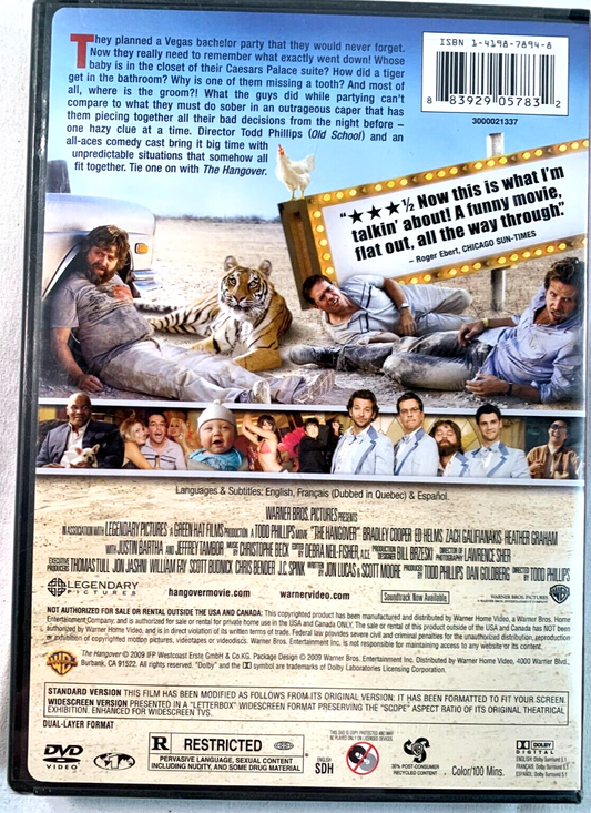 The Hangover (DVD bundle) Project X - Tested and Working