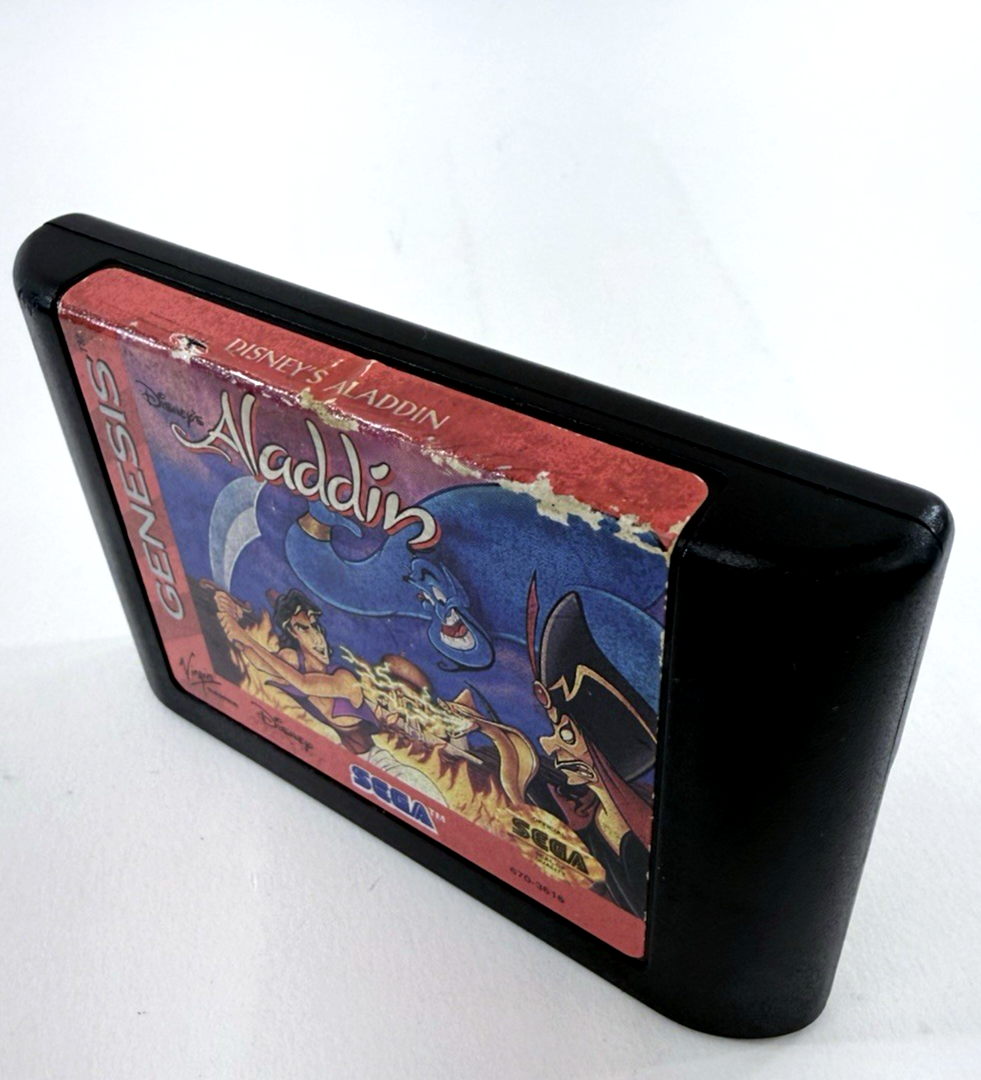 Disney's Aladdin (Sega Genesis, 1993) Game Cartridge - Tested and Working