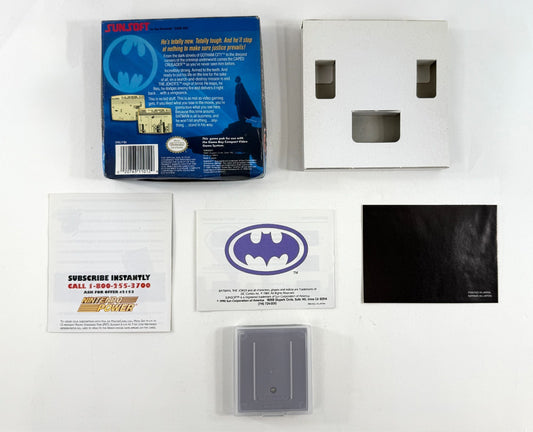 Batman: The Video Game (Nintendo Gameboy, 1990) Game Manual Box Inserts - Tested