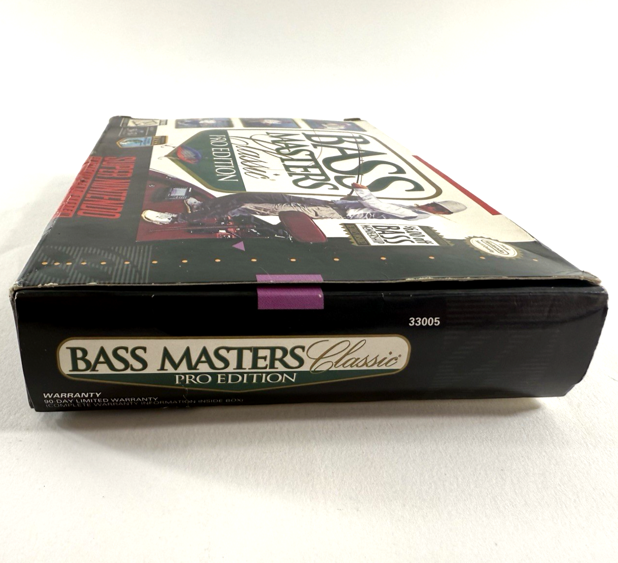 Bass Masters Classic Pro Edition (Super Nintendo, 1996) Game Box Manual Inserts