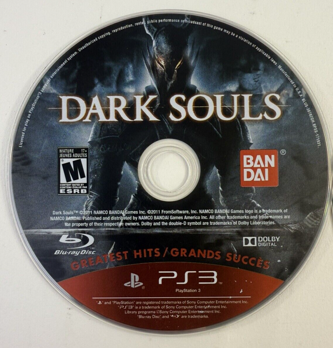 Dark Souls (Sony PlayStation 3 bundle) Dark Souls 2 Discs - Tested and Working