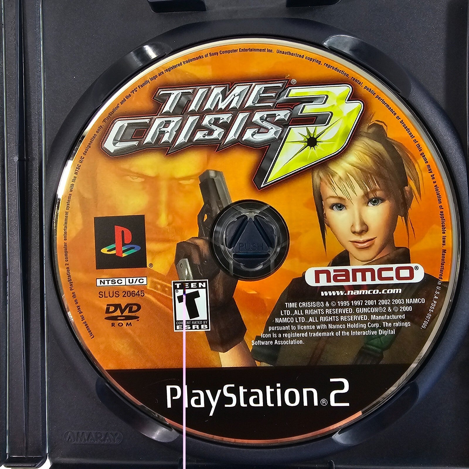 Time Crisis 3 (Sony PlayStation 2, 2003) Game Case Manual - Tested and Working