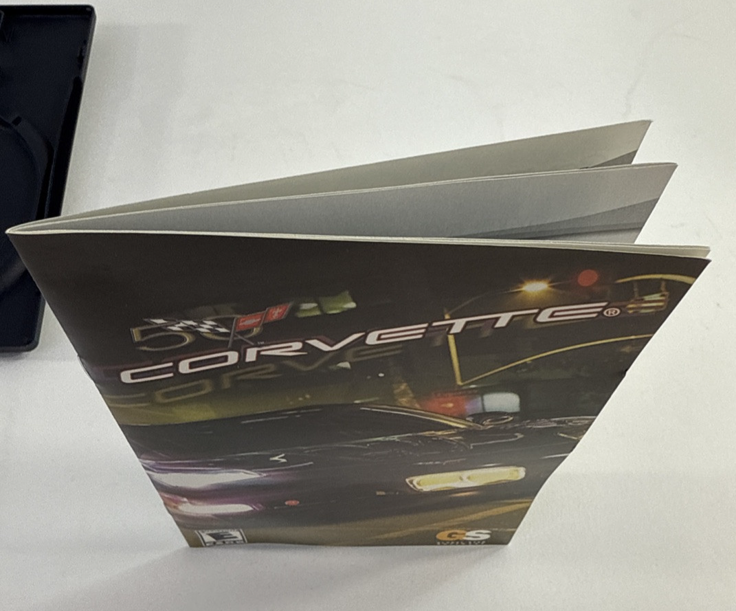 Corvette (Sony PlayStation 2, 2004) Game Case Manual - Tested and Working