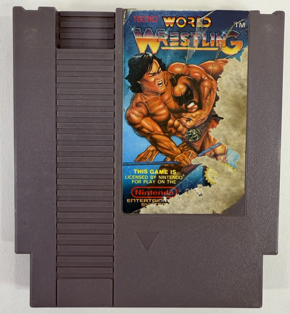 Tecmo World Wrestling (Nintendo NES, 1990) Game Cartridge - Tested and Working