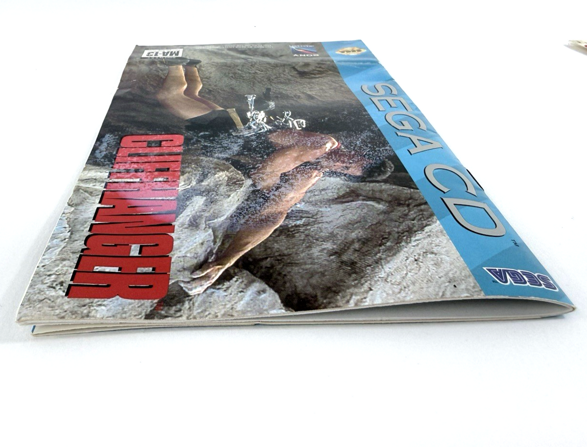 Cliffhanger (Sega CD, 1993) Game Disc and Manual - Tested - Read