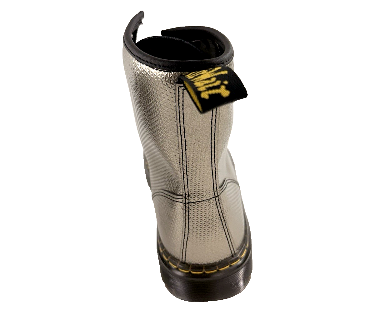 Doc Martens Zavala Metallic Textured Leather 8-Eye Unisex Boots Men's US Size 8