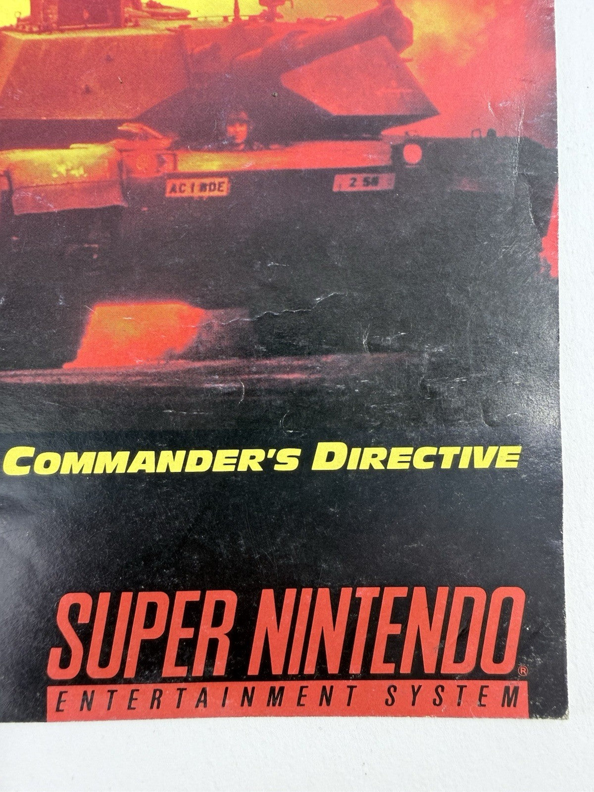 Garry Kitchen's Super Battletank War In The Gulf Instruction Manual SNS-SB-USA-1