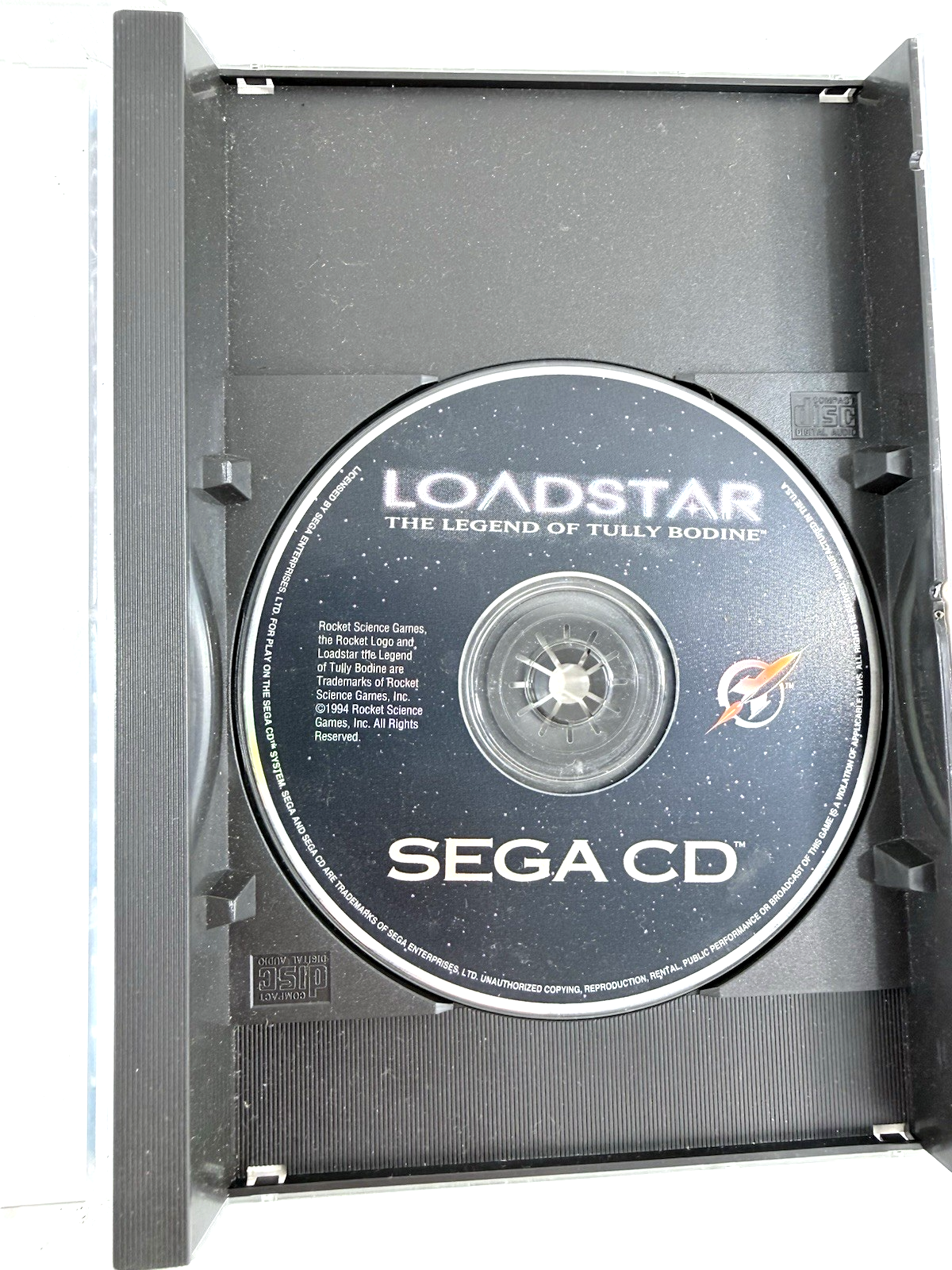 Loadstar: The Legend of Tully Bodine (Sega CD, 1994) Game and Case - Tested