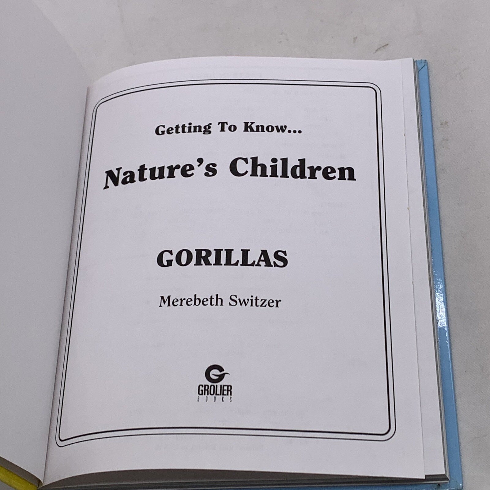 Getting to Know... Nature's Children (Hardcover bundle) Gorillas Puffins Gulls