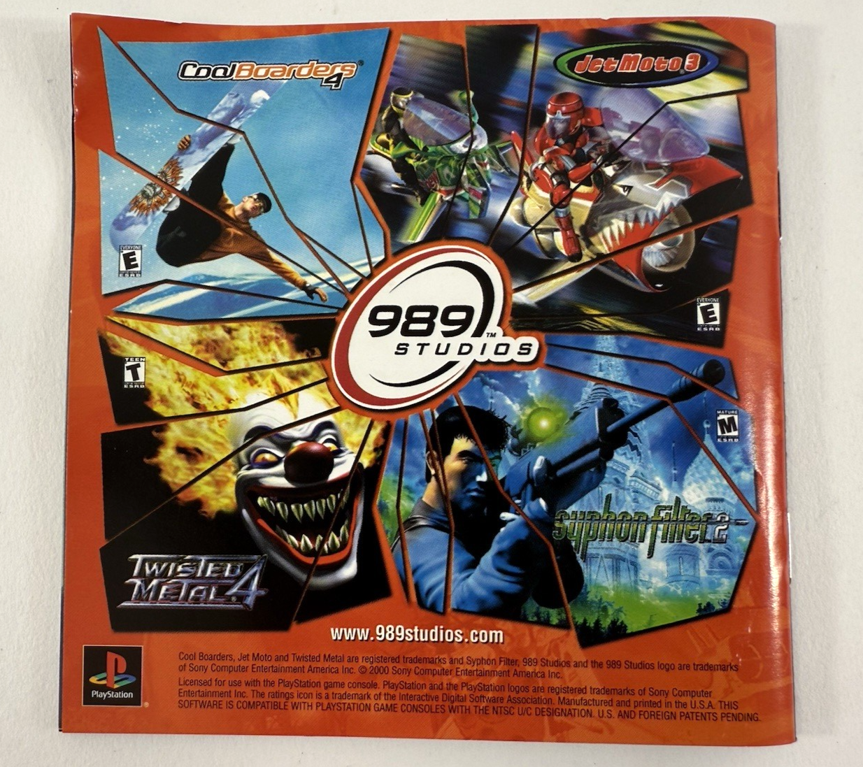 Syphon Filter 2 (Sony PlayStation 1, 2000) Game Discs, Case, Manual - Tested