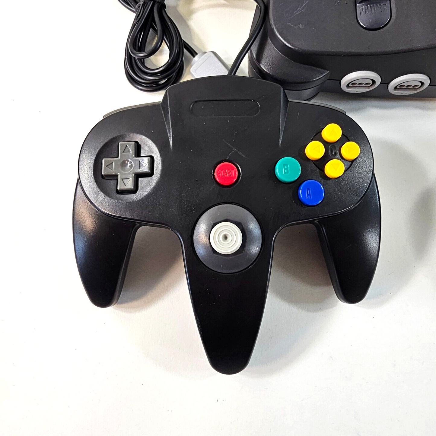 Nintendo 64 System 32MB Home Console NUS-001 - Two Controllers - Cords - TESTED
