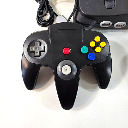 Nintendo 64 System 32MB Home Console NUS-001 - Two Controllers - Cords - TESTED