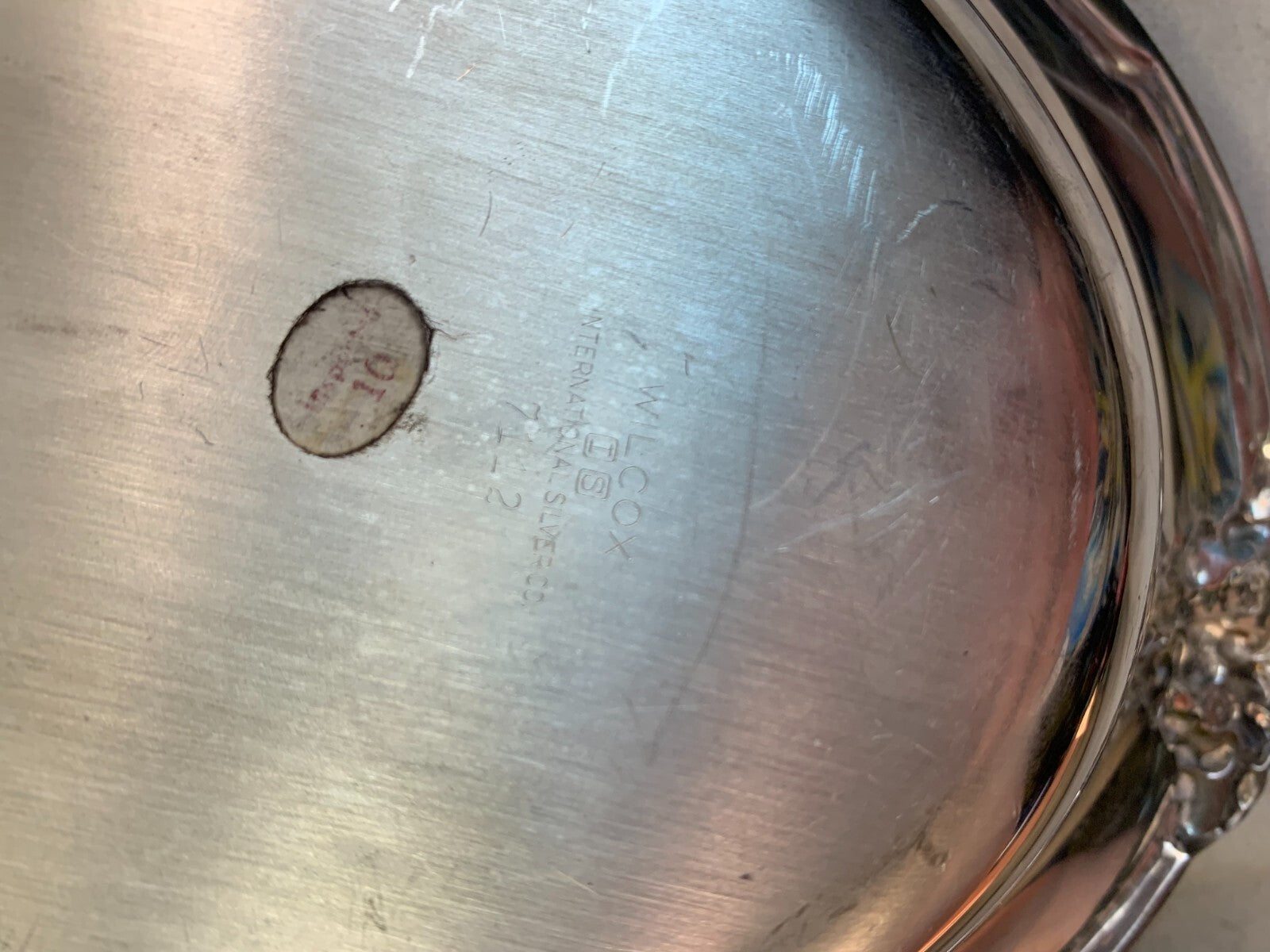 Vintage Wilcox International Silver Company COVERED Dish VEG BOWL/Plate 7112