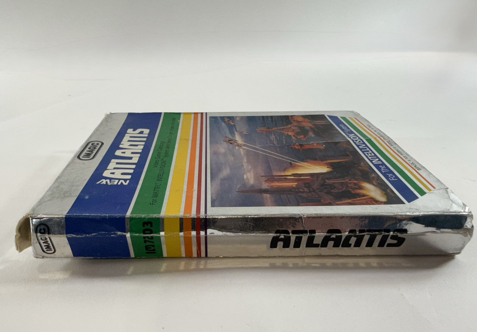 Atlantis (Intellivision, 1982) Game Box Manual Overlay - Tested and Working