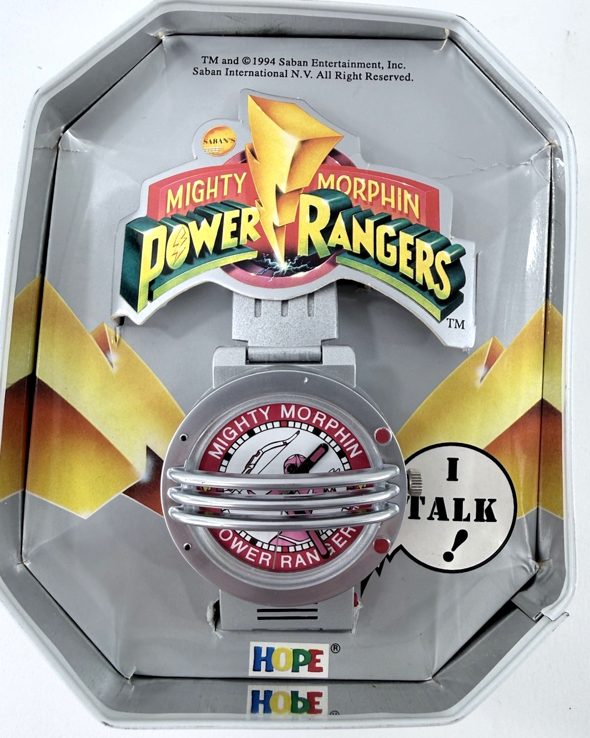 Saban 1994 Mighty Morphin' Power Rangers Pink Ranger Watch - For Display Only