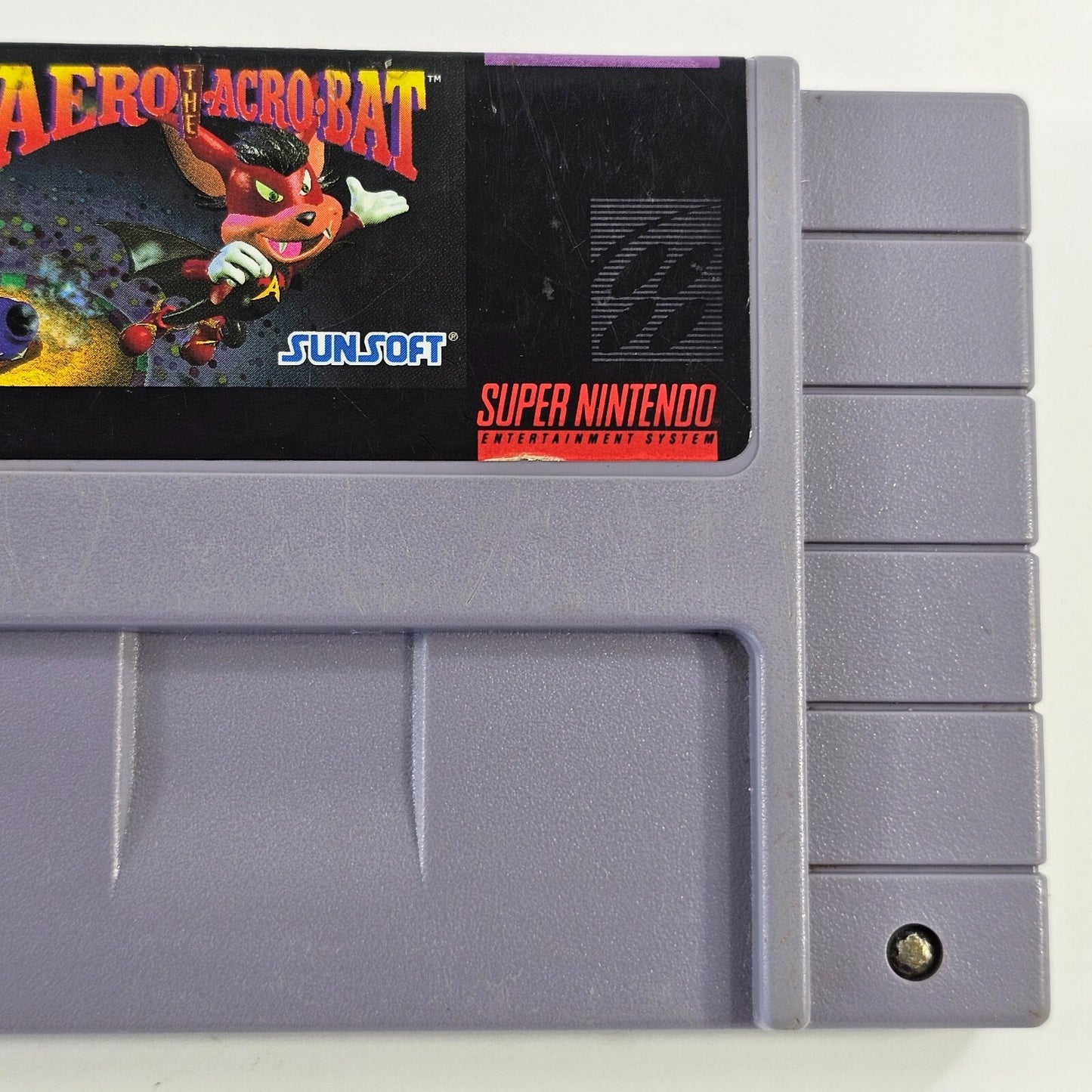 Aero the Acro-Bat (Super Nintendo, 1993) Game Cartridge - Tested and Working