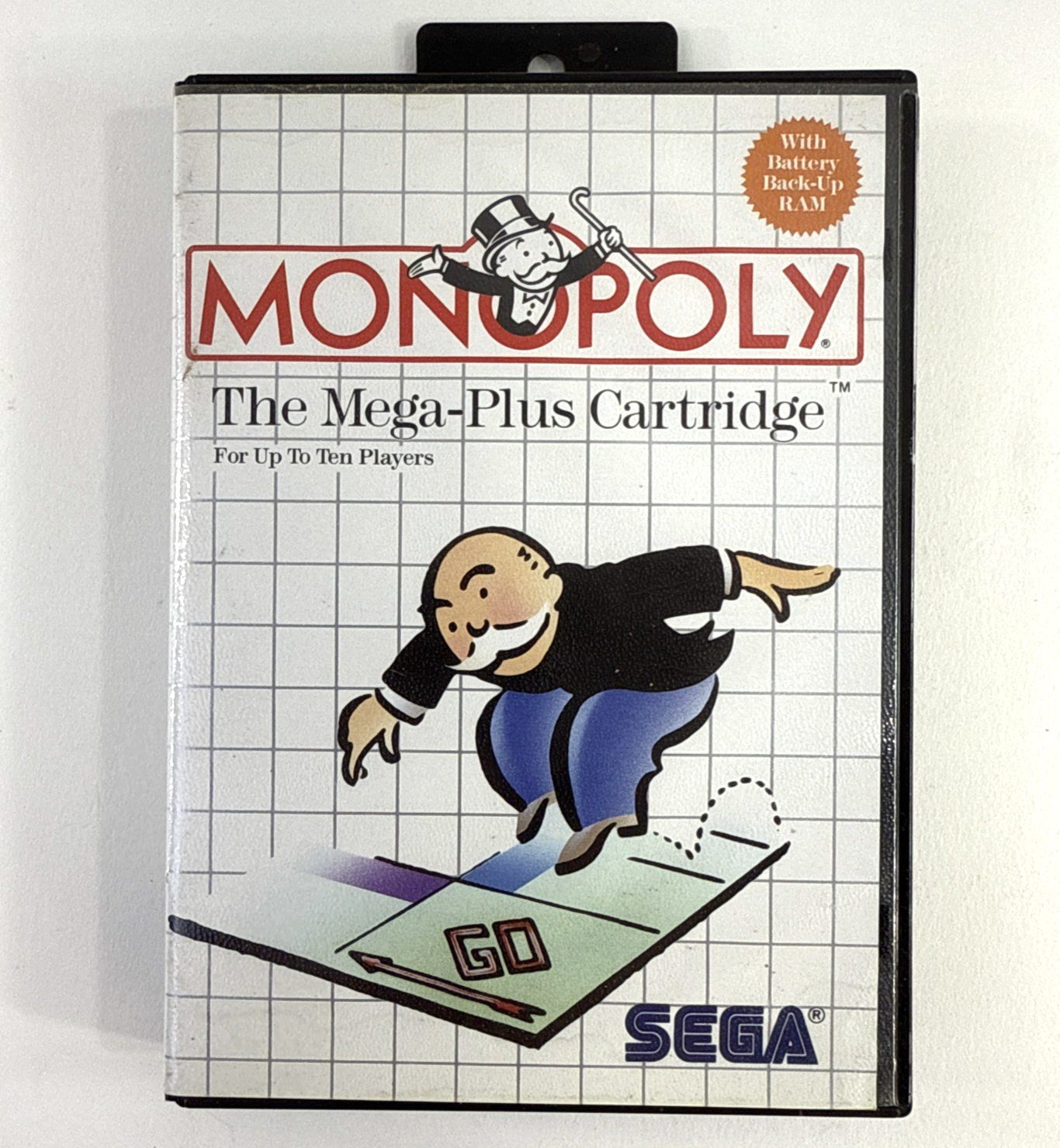 Monopoly (Sega Master System, 1988) Game Case Manual Poster - Tested