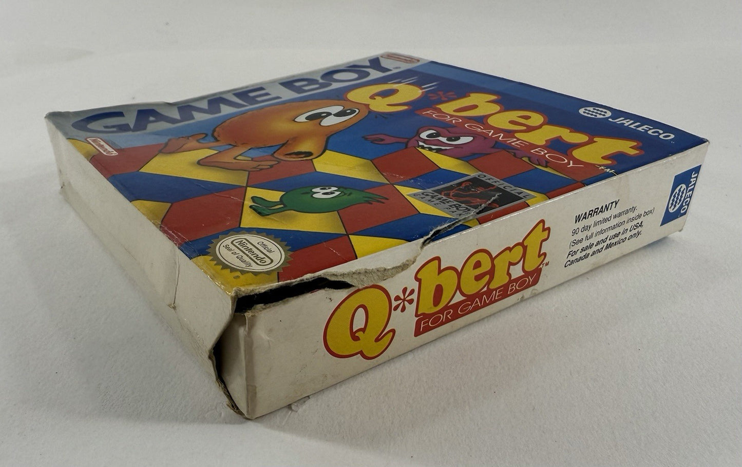 Q*Bert (Nintendo GameBoy, 1991) Game Box Manual Registration Inserts - Tested