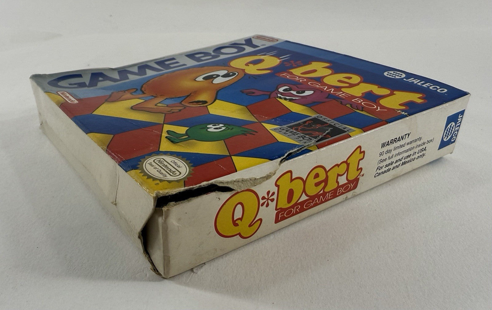 Q*Bert (Nintendo GameBoy, 1991) Game Box Manual Registration Inserts - Tested