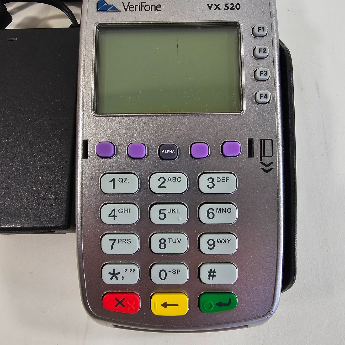 Verifone Dual Comm Credit Card Terminal Reader Model VX520 w/Power Supply - READ