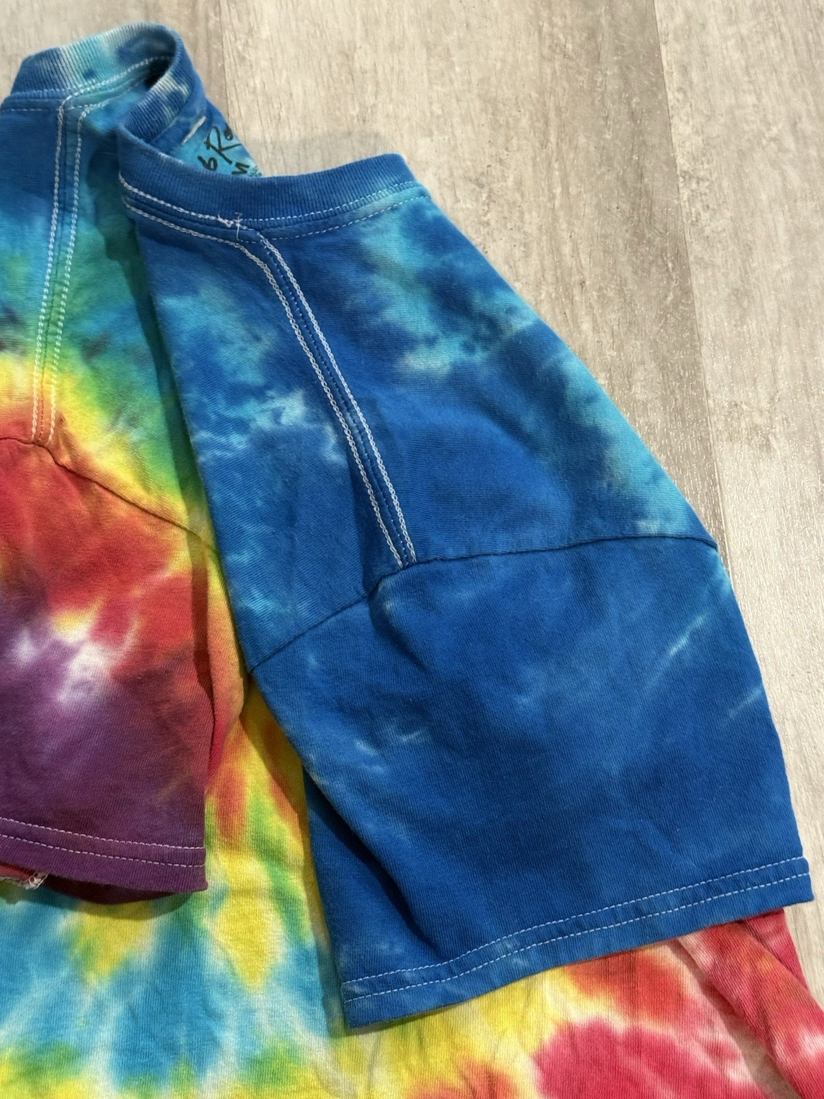 Bob Ross No Mistakes Just Happy Accidents Tie-Dye Adult Medium T-Shirt