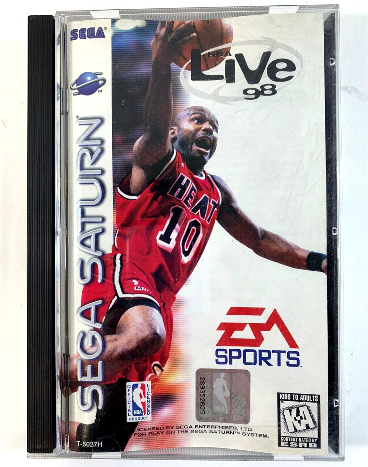 NBA Live 98 (Sega Saturn, 1997) Game Case Manual - Tested and Working