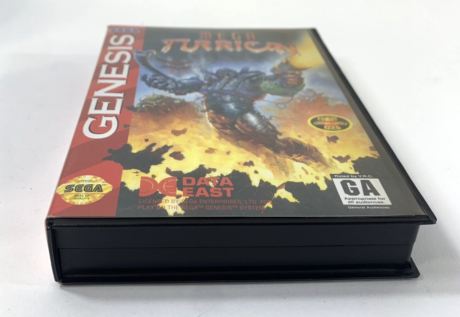 Mega Turrican (Sega Genesis, 1994) Game Case Manual Registration - Tested