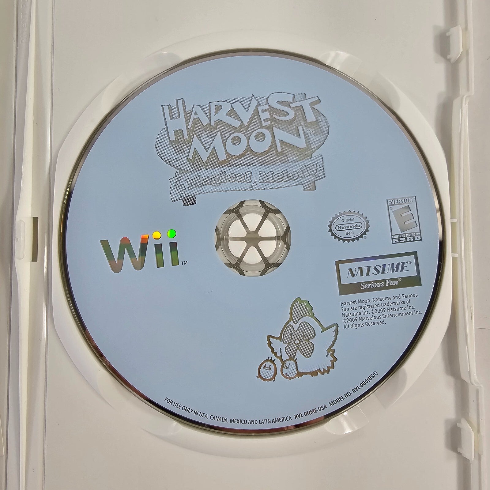 Harvest Moon: Magical Melody (Nintendo Wii, 2008) Game Case Manual - Tested
