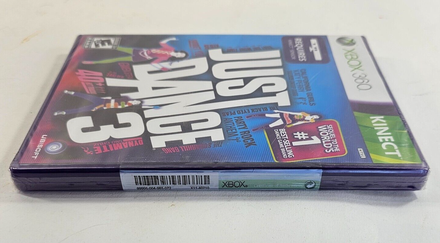 Just Dance 3 (Microsoft Xbox 360, 2011) New, Factory Sealed