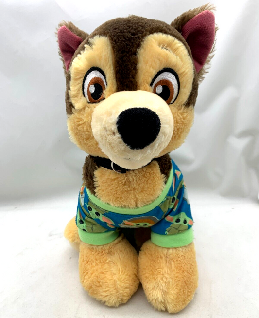 Nickelodeon 2020 Paw Patrol Chase 14" Dog Plush w/Collar & Mandalorian Pajamas
