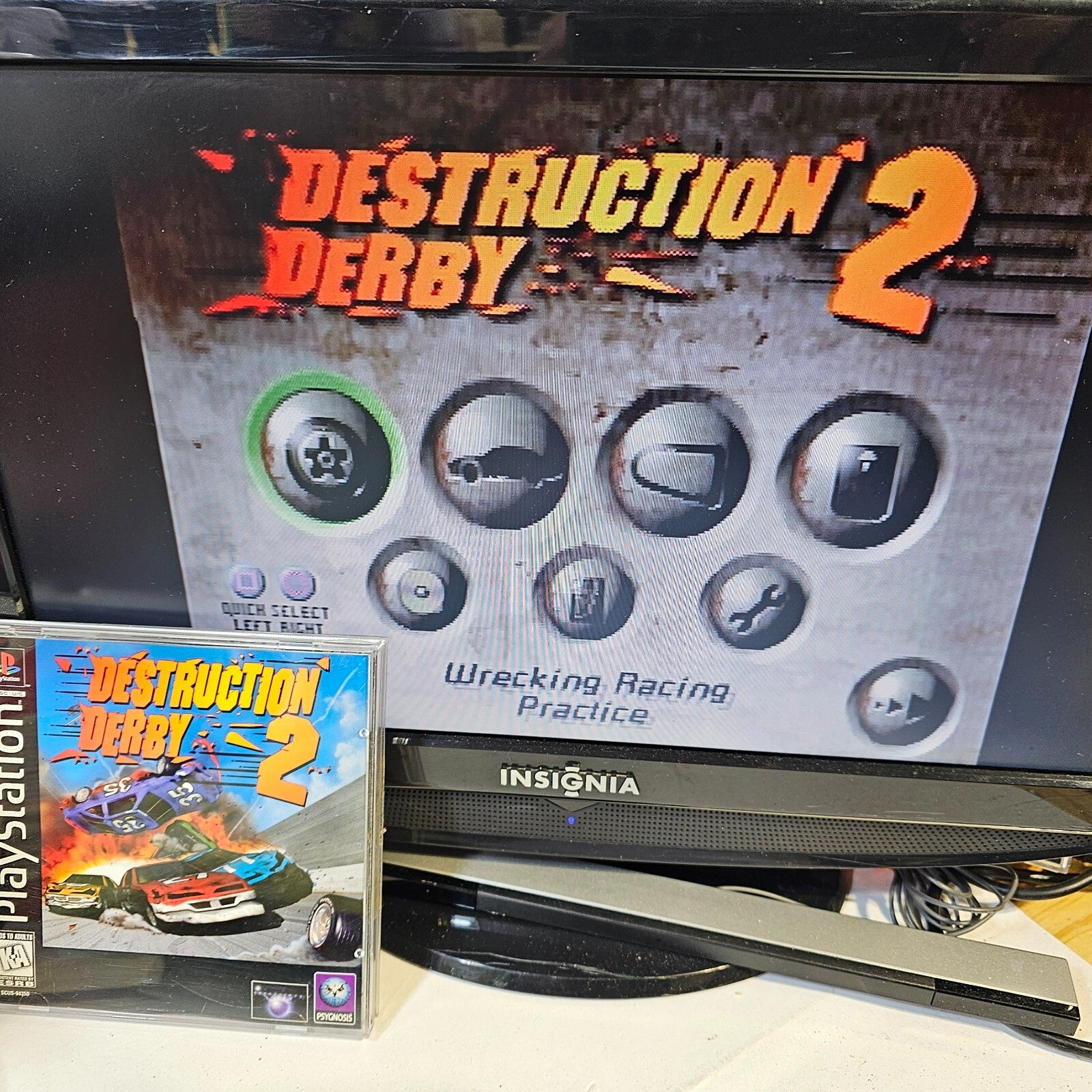 Destruction Derby 2 (Sony PlayStation, 1996) Game Case Manual Complete