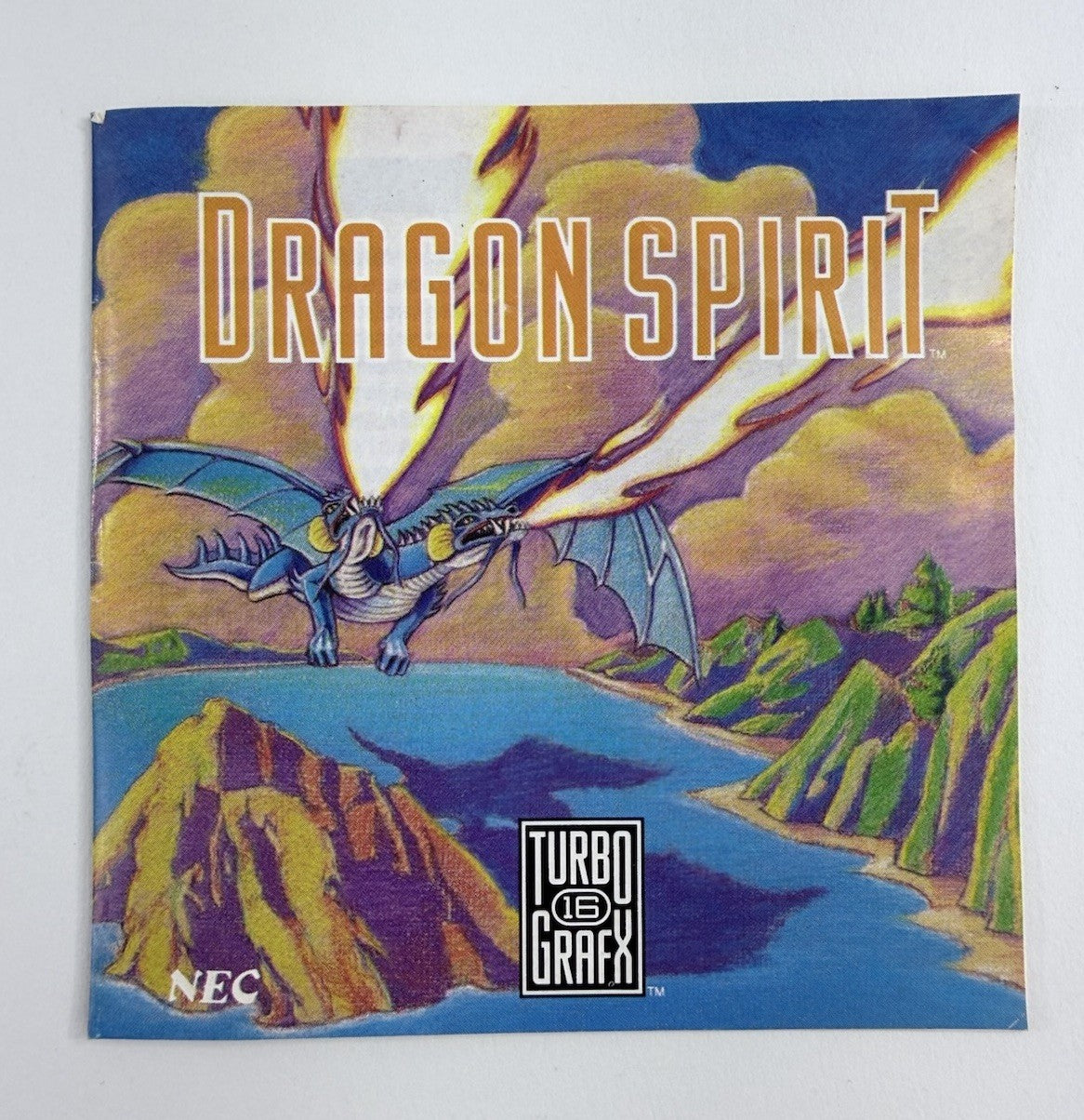 Dragon Spirit (TurboGrafx-16, 1989) Game, Case, and Manual - Tested and Working