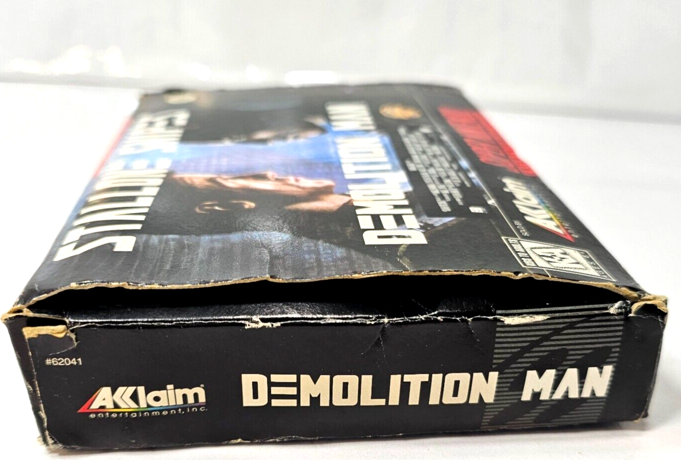 Demolition Man (Nintendo SNES, 1995) Game Box Manual Inserts Poster Registration