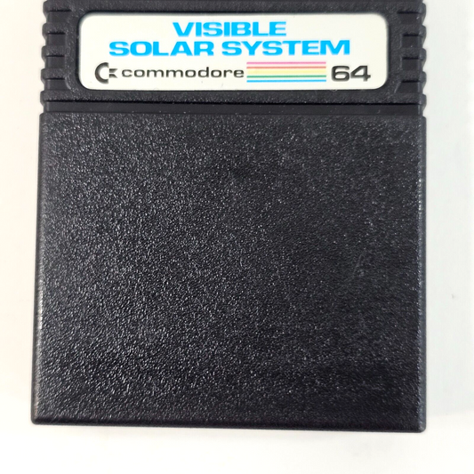 Visible Solar System (Commodore 64, 1982) Authentic Game Cartridge