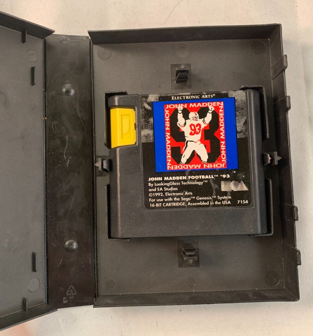 John Madden Football '93 (Sega Genesis, 1992) Game and Case - Tested and Working