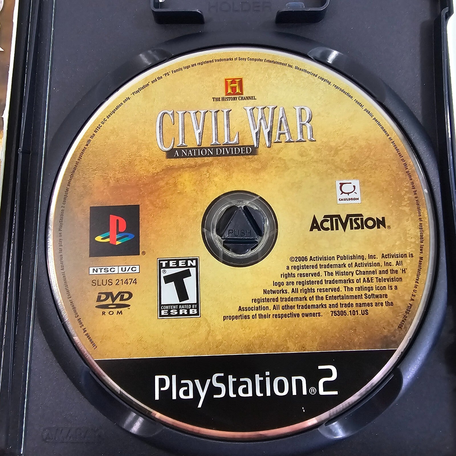 History Channel: Civil War: A Nation Divided (PlayStation 2, 2006) Complete